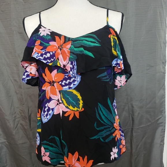 OLD NAVY | [NwT]Tropical Cold Shoulder Top! - Picture 3 of 8
